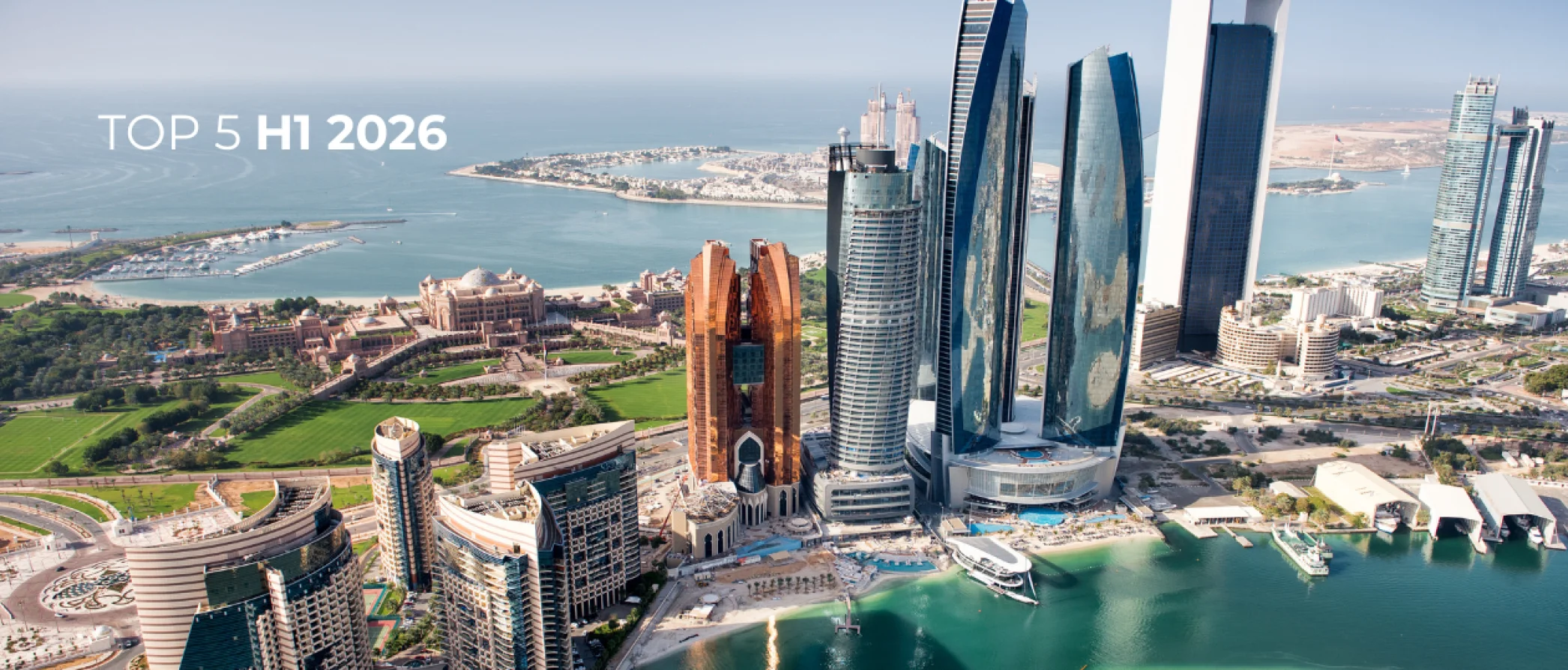 Nejžádanější lokality Abu Dhabi v první polovině roku 2026
