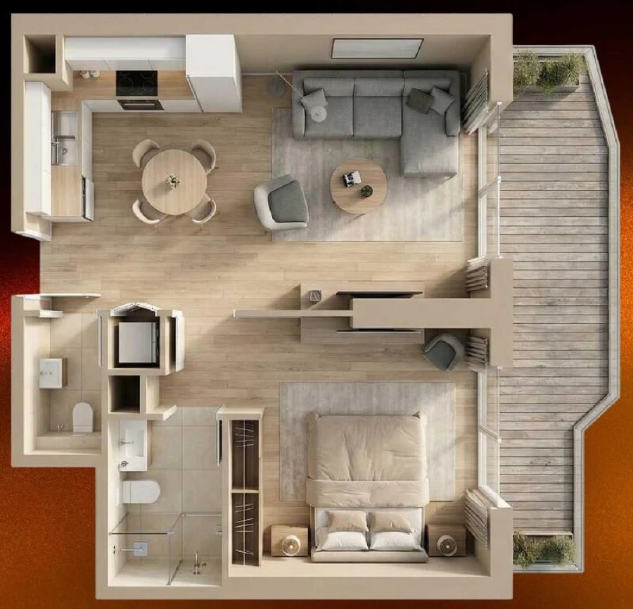 1 BR — 1 Bedroom