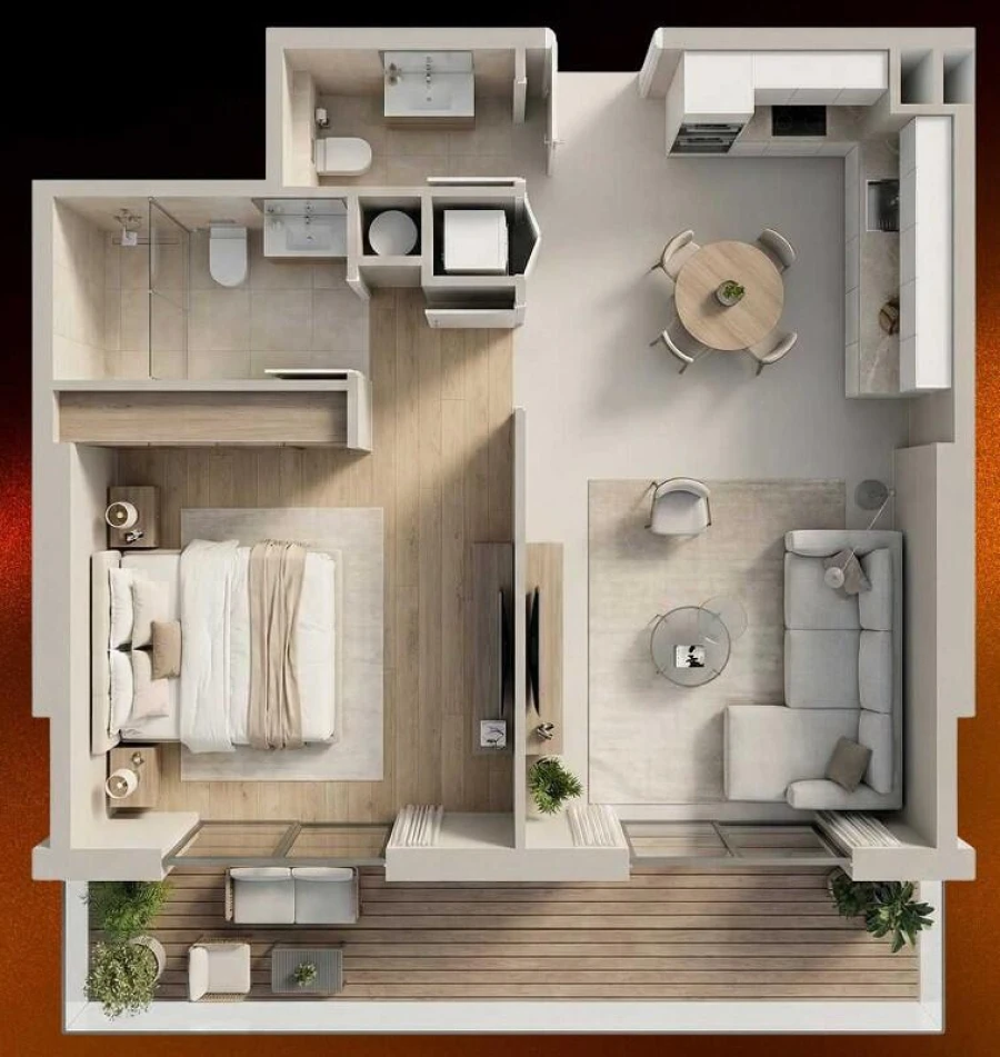1 BR — 1 Bedroom