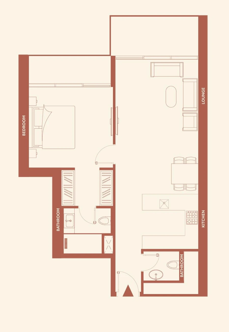 1 BR — 1 Bedroom Type C