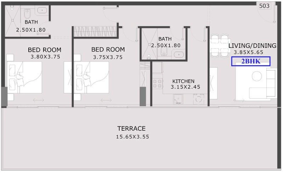 2 BR — 2 Bedroom