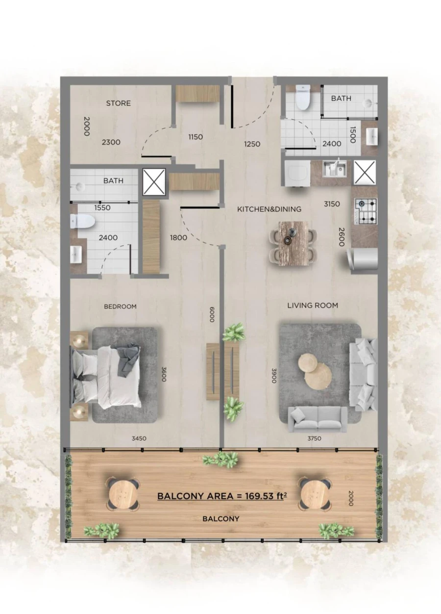 1 BR — 1 Bedroom