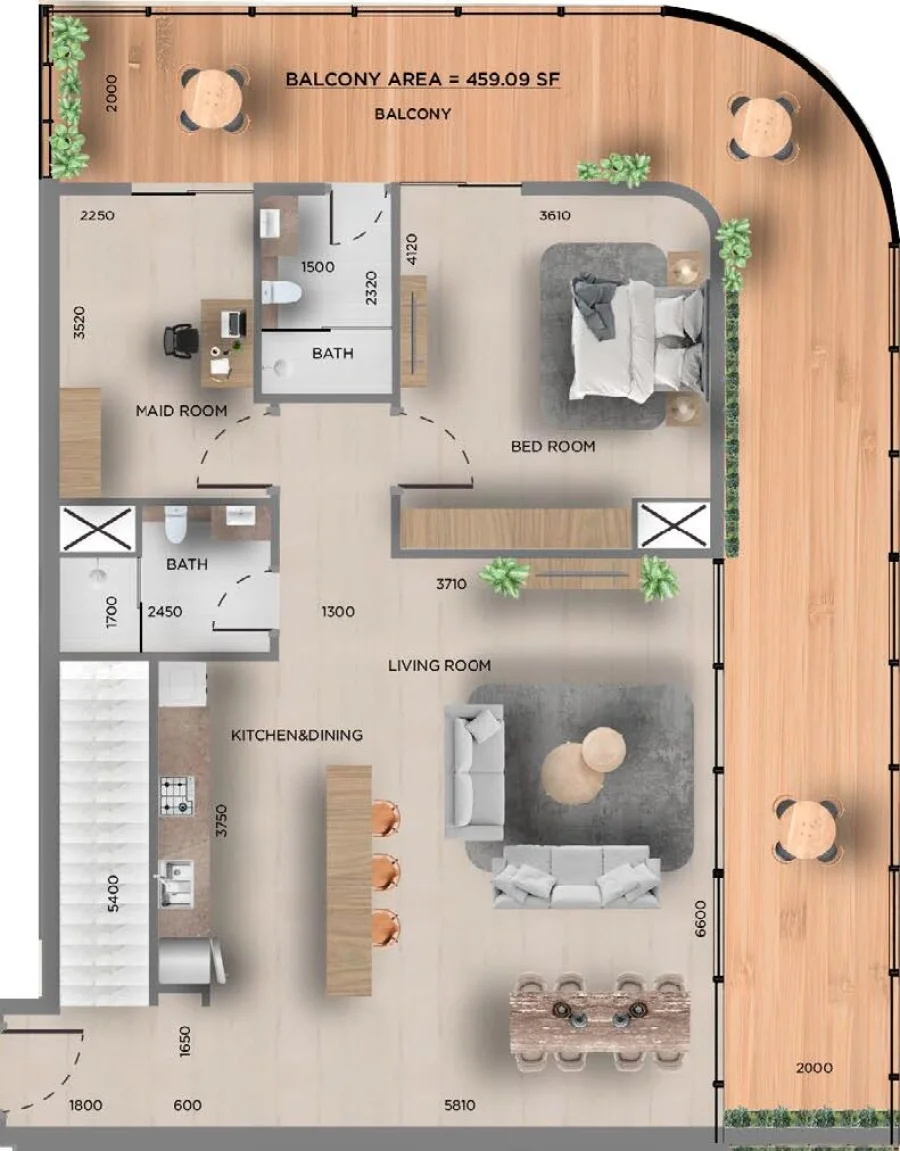 3 BR — 
