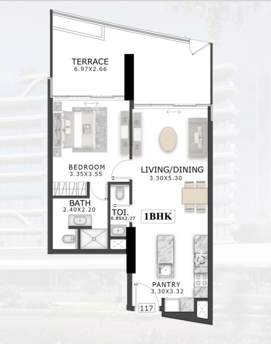 1 BR — 1 Bedroom