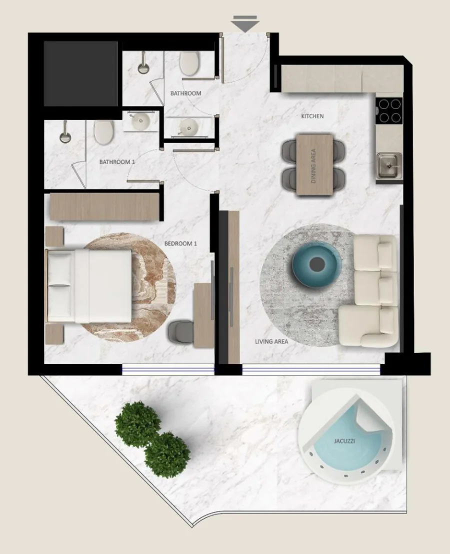1 BR — One Bedroom Series 01