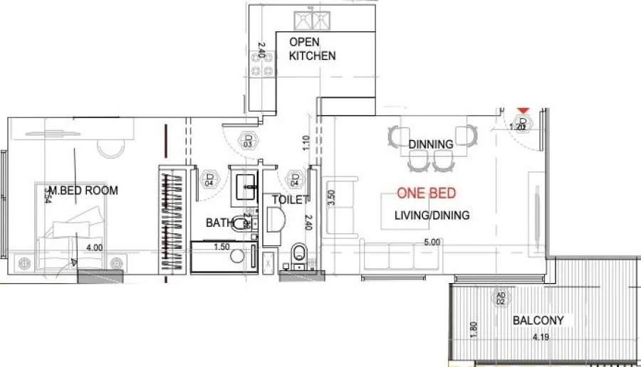 1 BR — 1 Bedroom