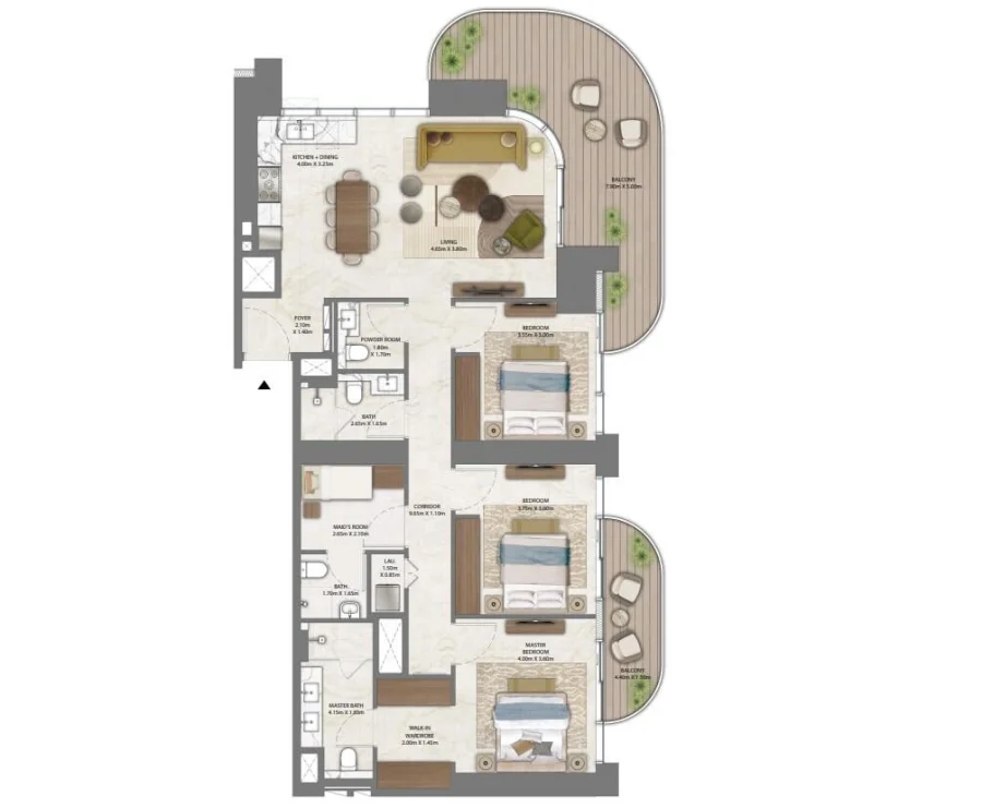 3 BR — 3 BEDROOM