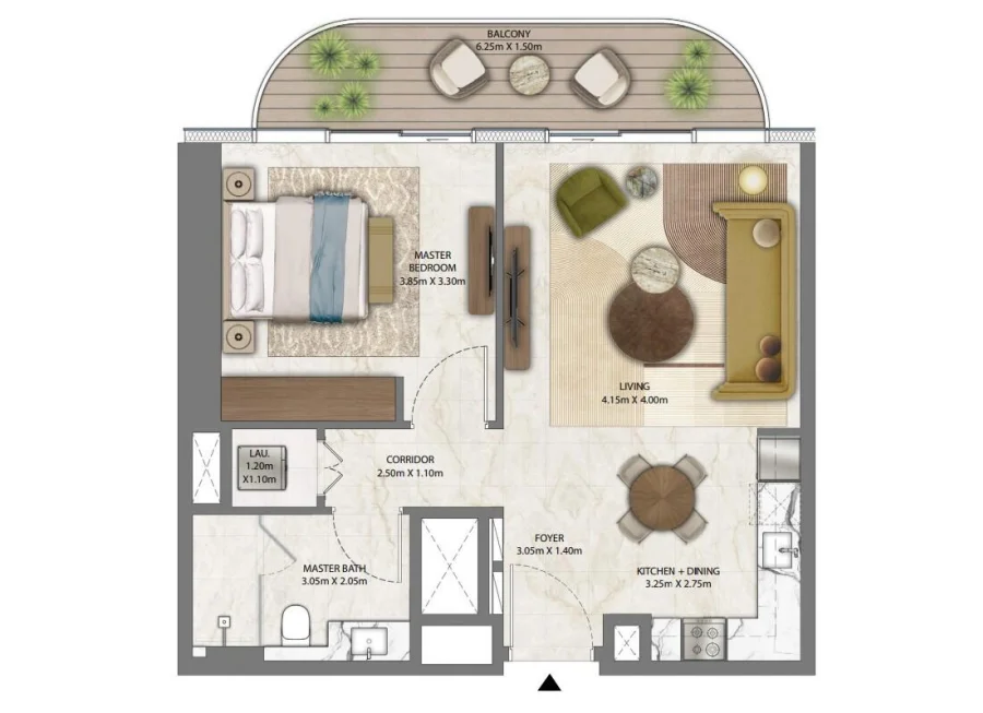 1 BR — 1 BEDROOM