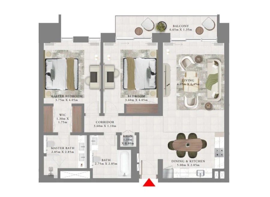 2 BR — 2 BEDROOMS