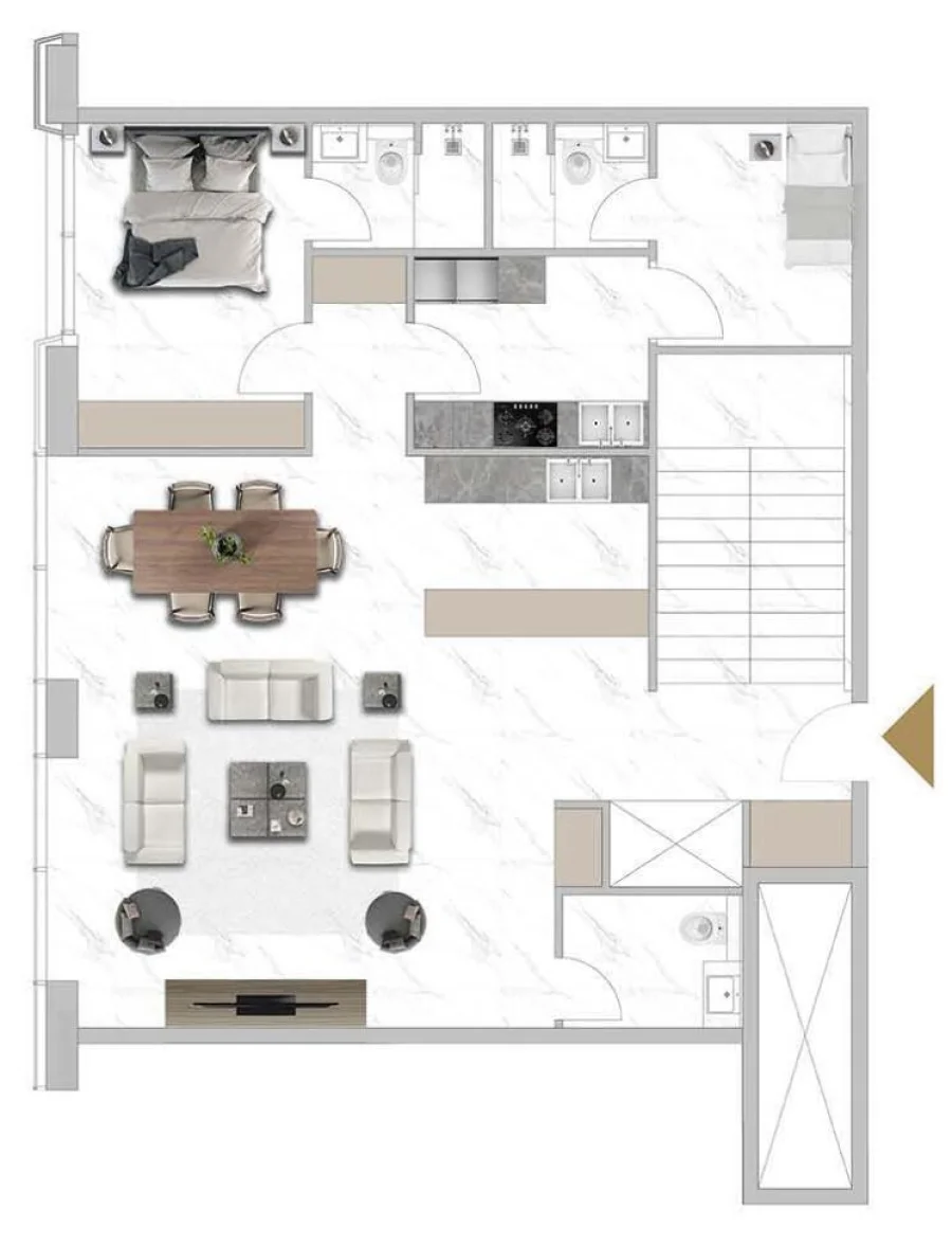 4 BR — 4 BEDROOM Duplex