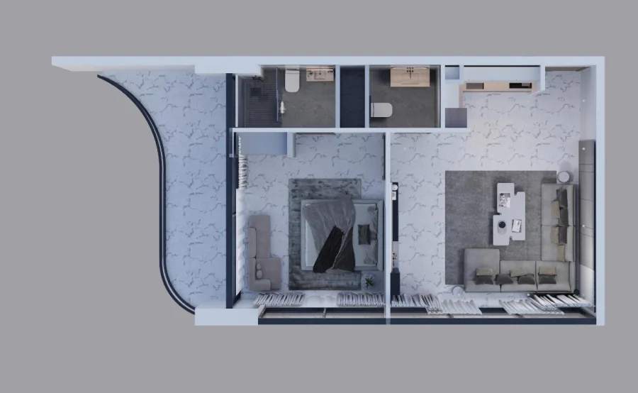 1 BR — 1 Bedroom Type 4