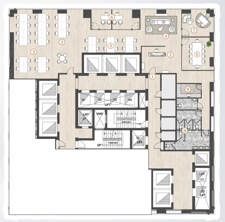 NA — Office Type 2 Half Floor