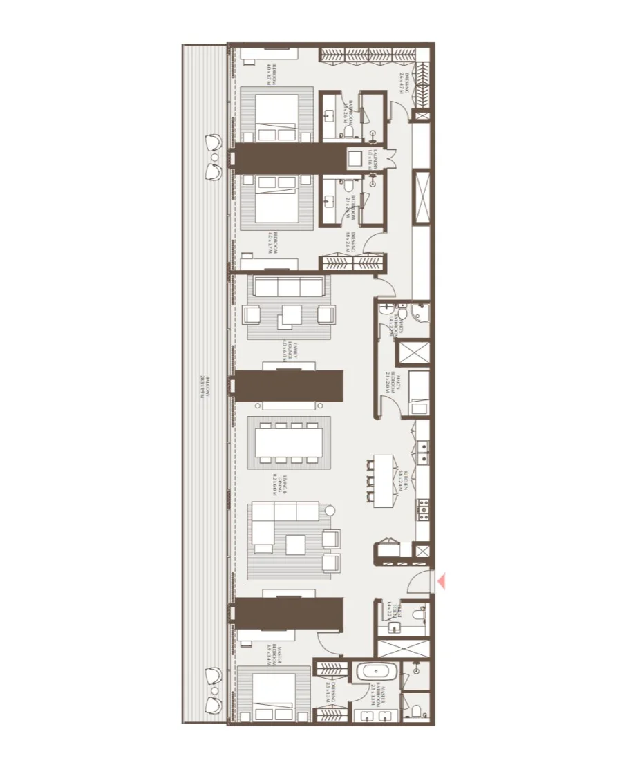 3 BR — 3 Bedroom Residence C