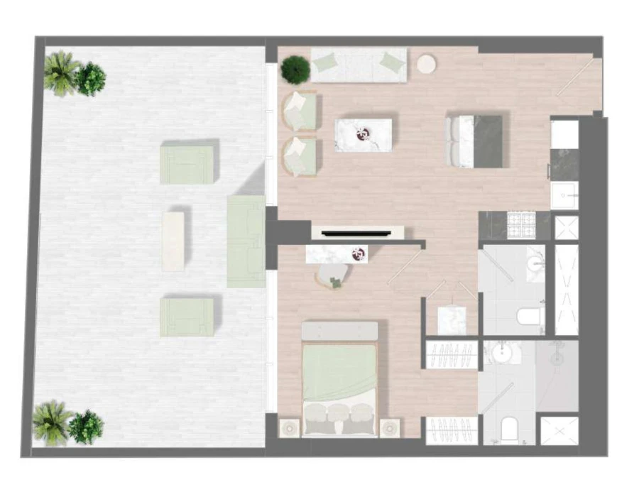 1 BR — 1 Bedroom Type 4