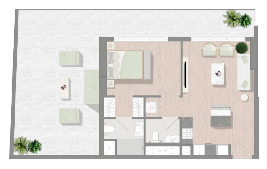 1 BR — 1 Bedroom Type 5