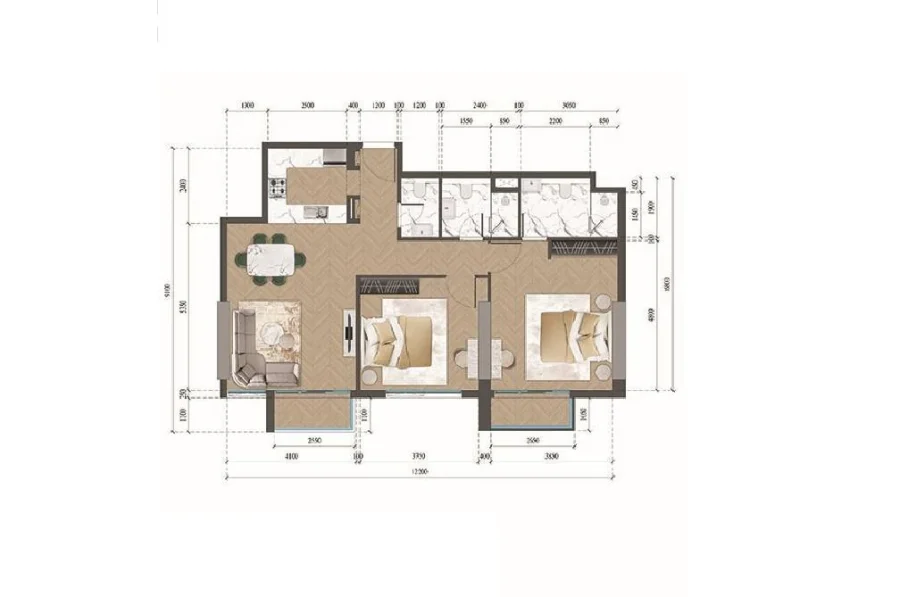 2 BR — Two Bedroom Type 4