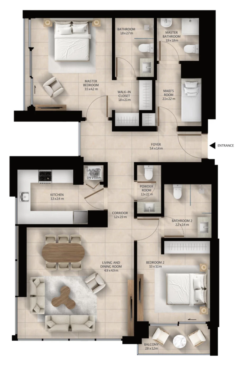 2 BR — 2 Bedroom Type 03