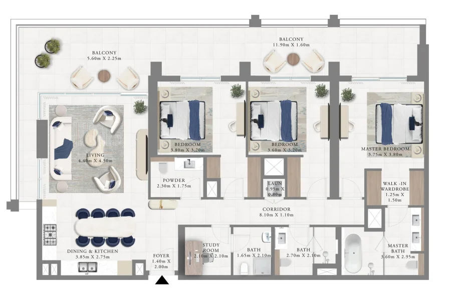 3 BR — 3 Bedroom