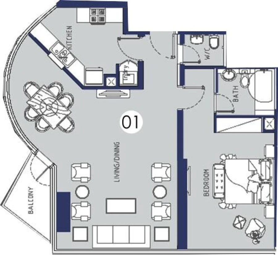 1 BR — 1 Bedroom