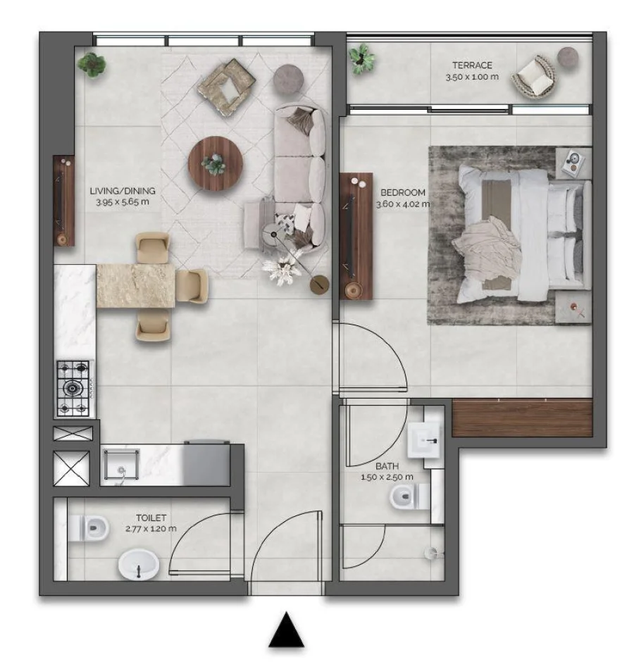 1 BR — 1 BEDROOM UNIT 206-1006