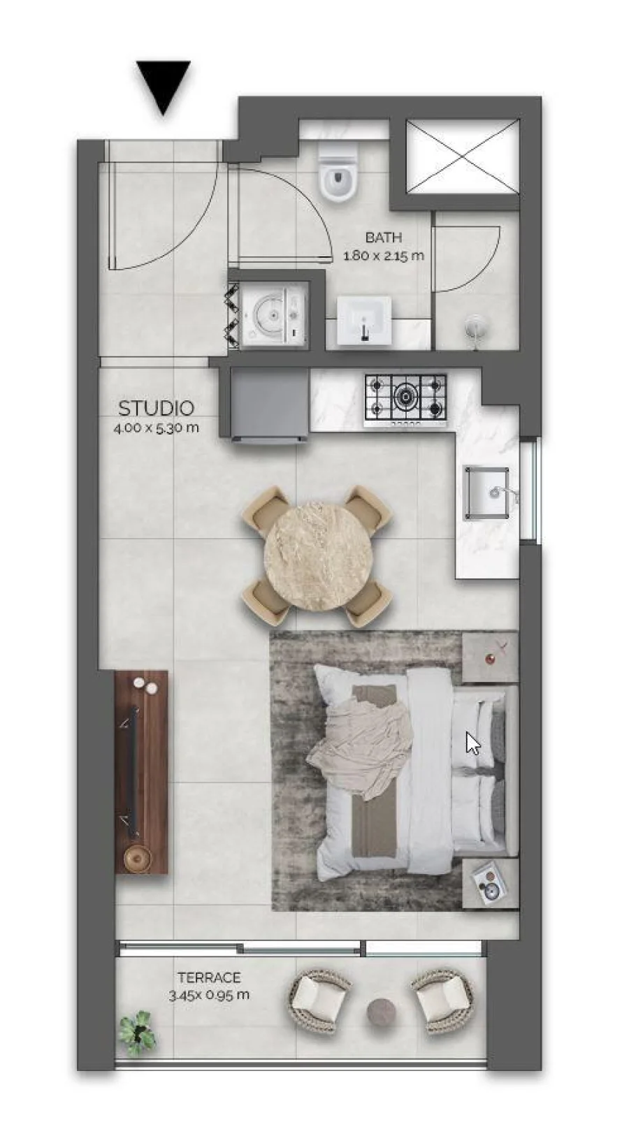 Studio — STUDIO UNIT 202 - 1002