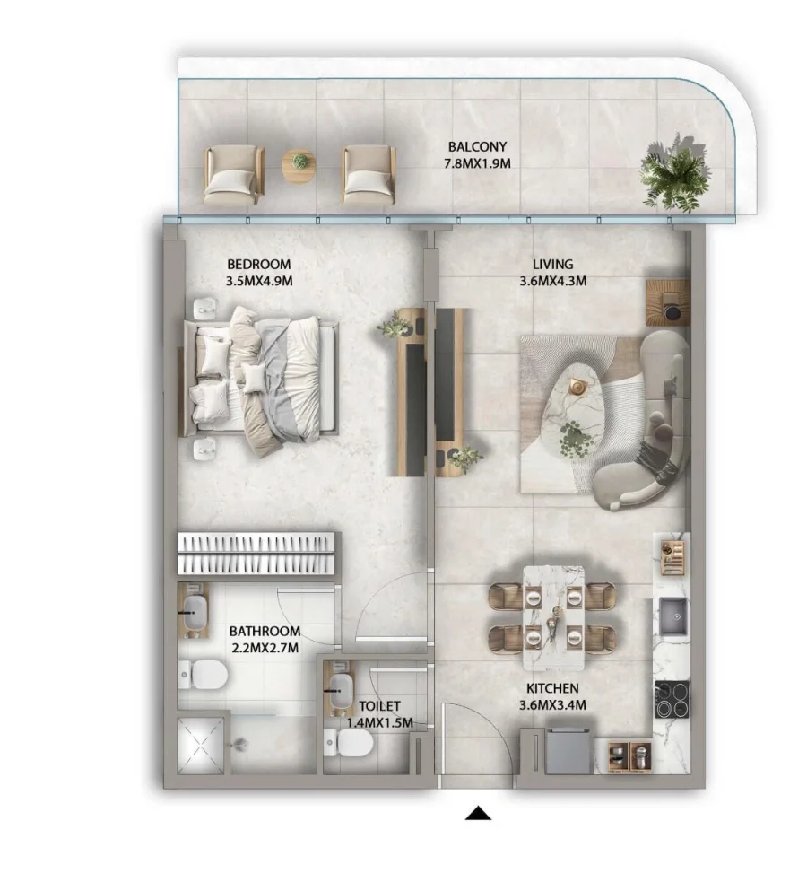 1 BR — 1 Bedroom