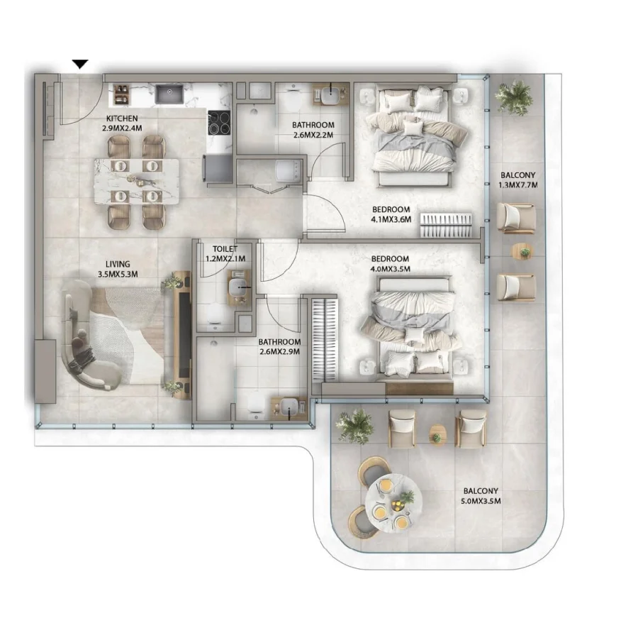 2 BR — 2 Bedroom