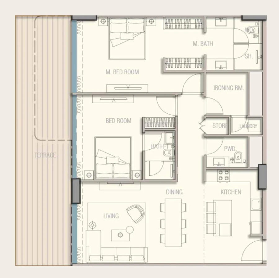 2 BR — 2BHK