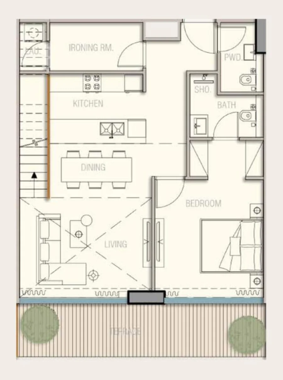 2 BR — 2BHK Duplex