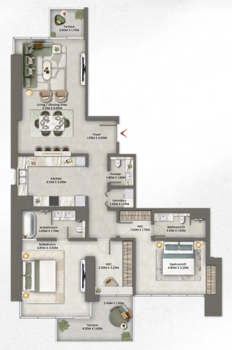 2 BR — 2 Bedroom