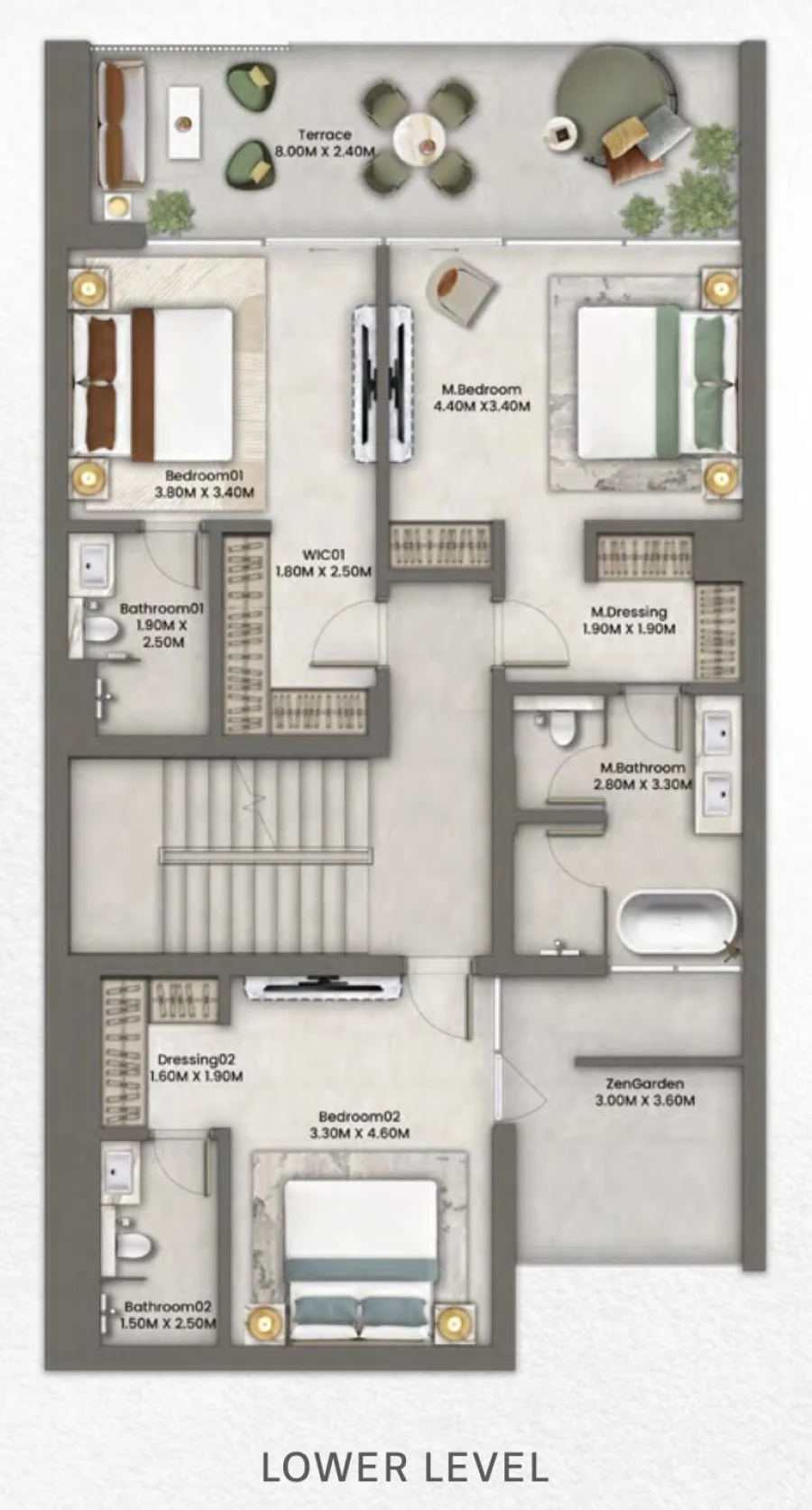 3 BR — 3 Bedroom Townhouse