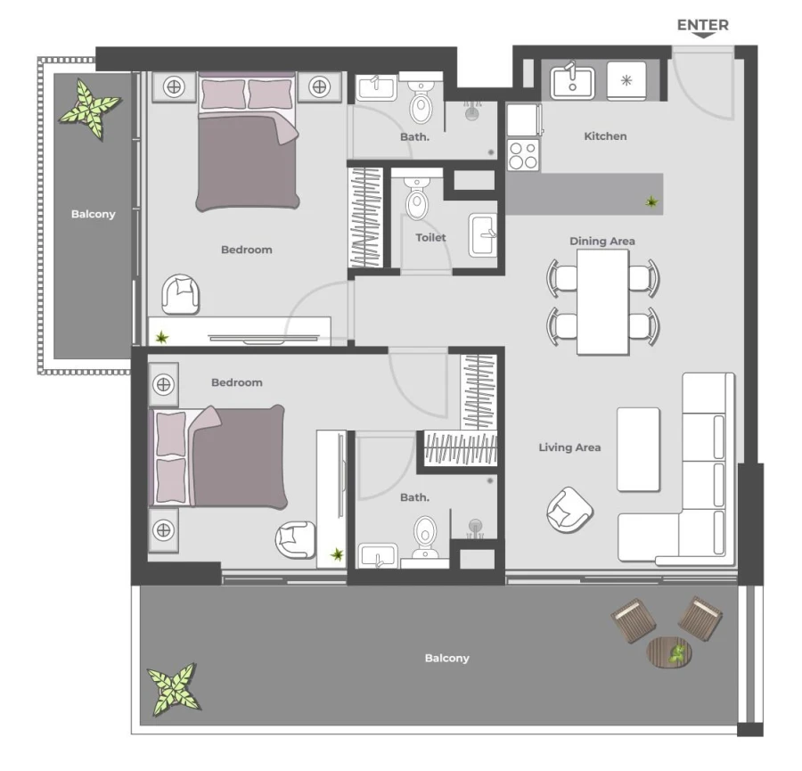 2 BR — 2 Bedroom Type 03