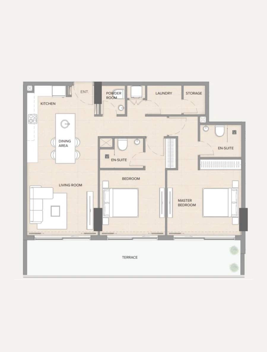 2 BR — 2 Bedroom Type A2