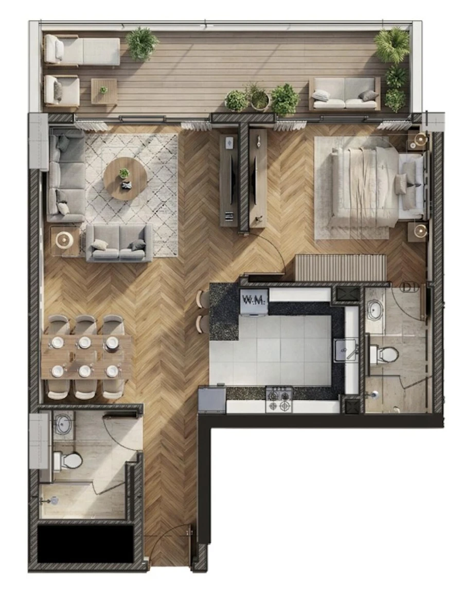 1 BR — 1 Bedroom