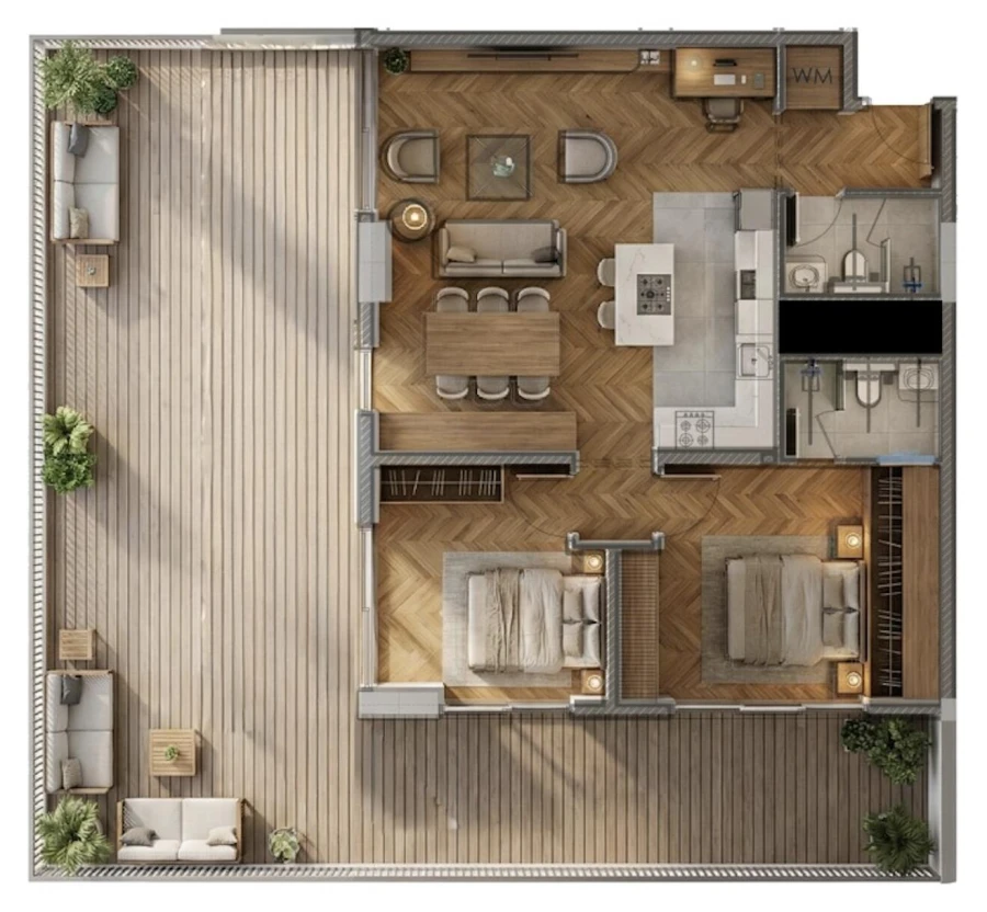 2 BR — 2 Bedrooms