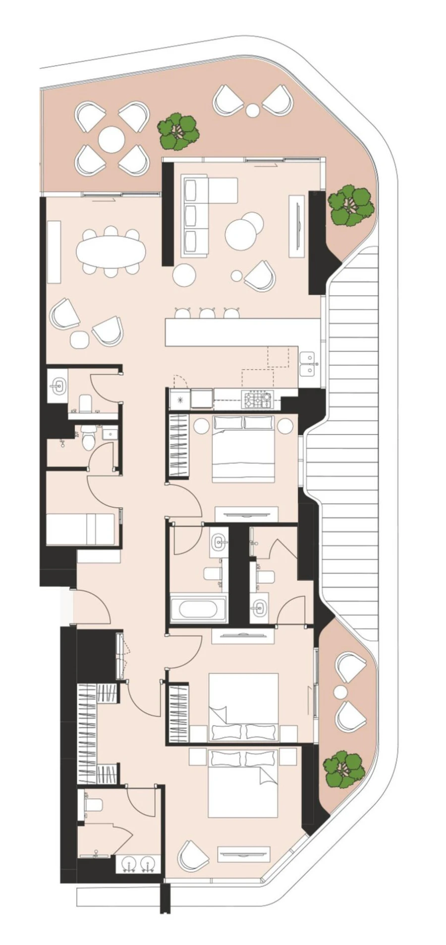 3 BR — 3 Bedroom Type A