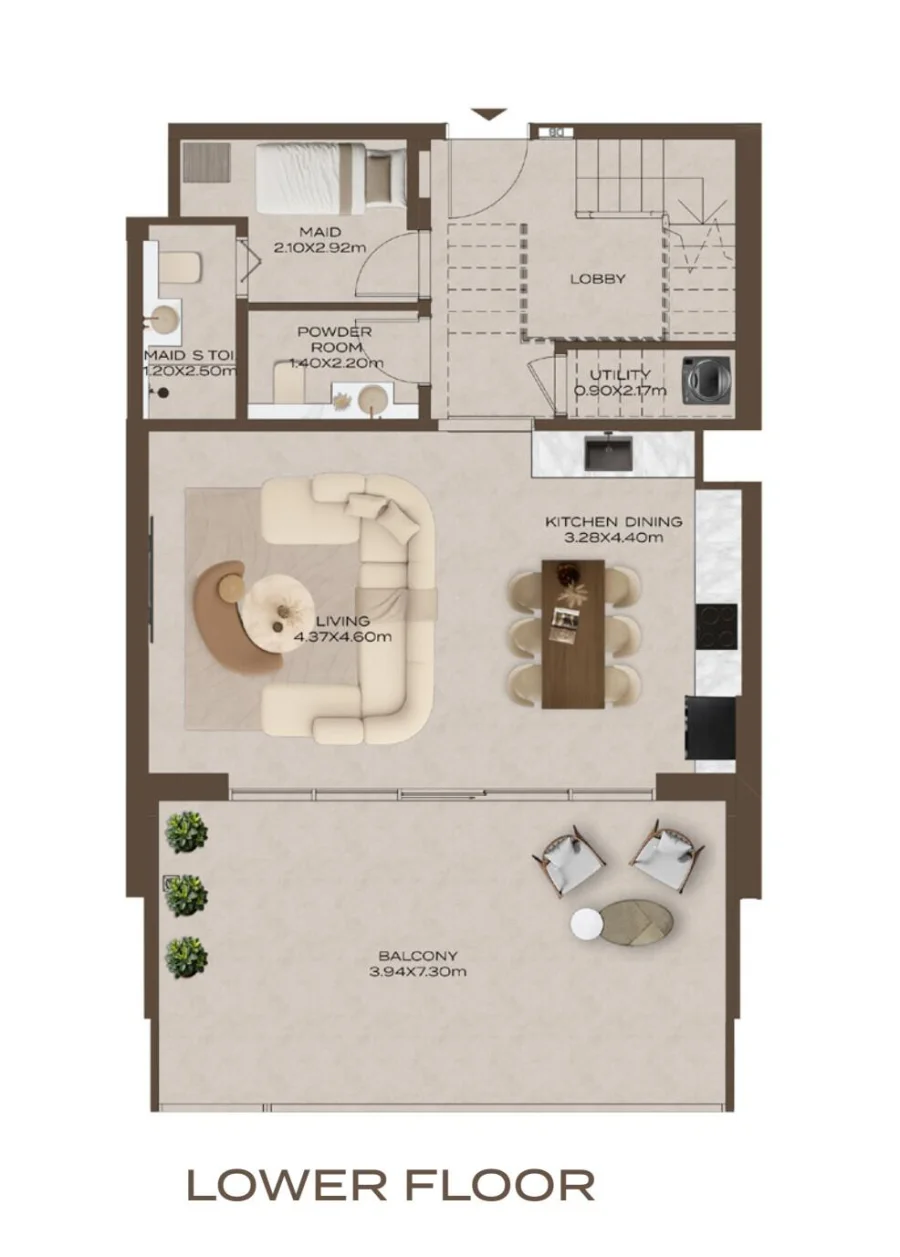 3 BR — Podium Villa Type A