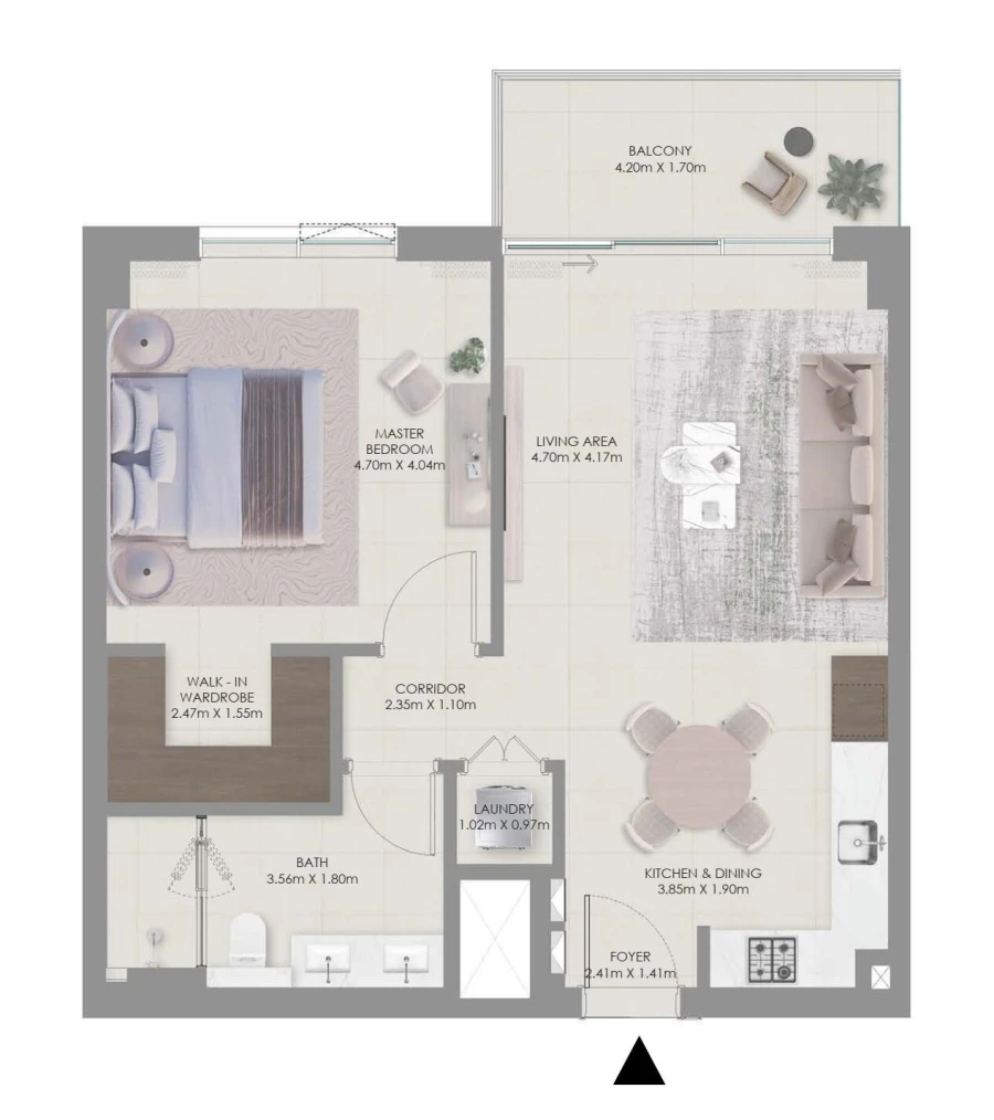 1 BR — 1 Bedroom Type A1