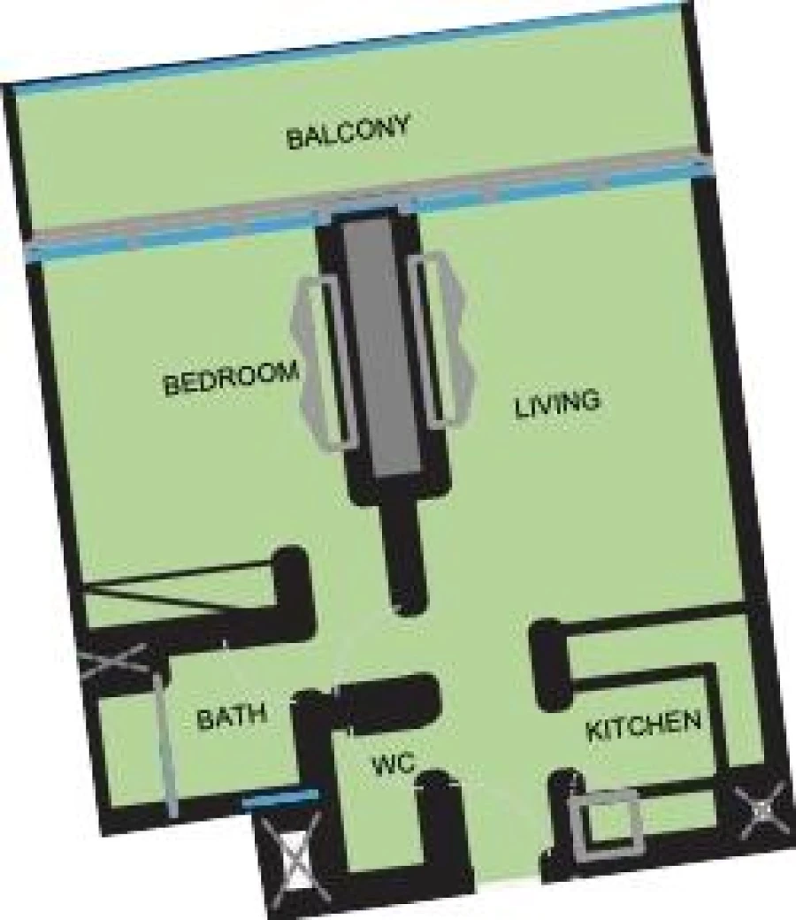 1 BR — 1 Bedroom