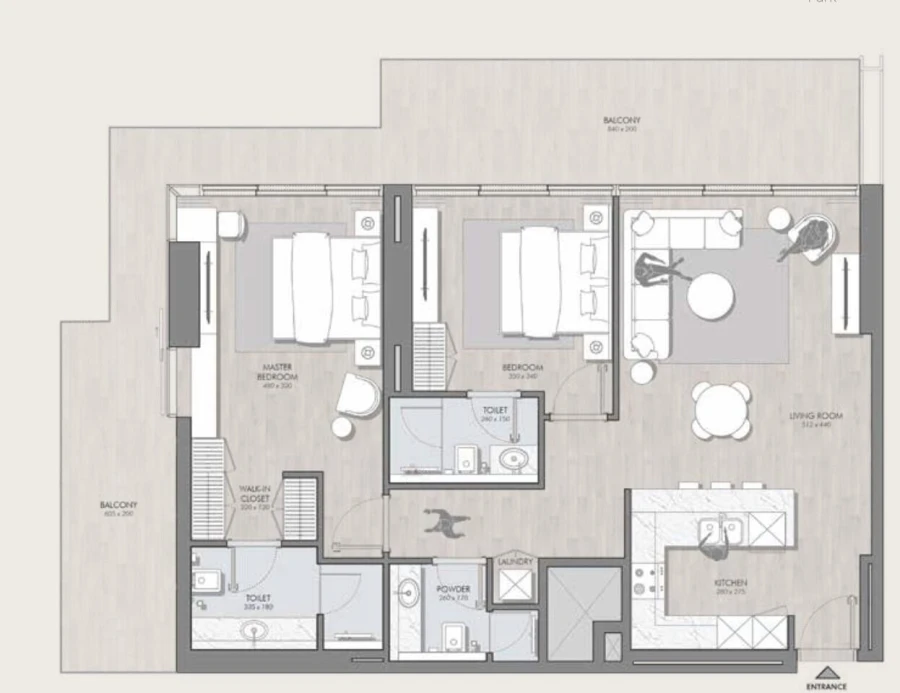 2 BR — 2 Bedroom Type A