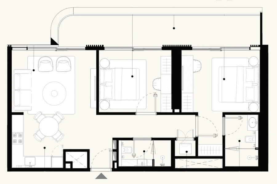 2 BR — 2 BEDROOM (TYPE-01A)