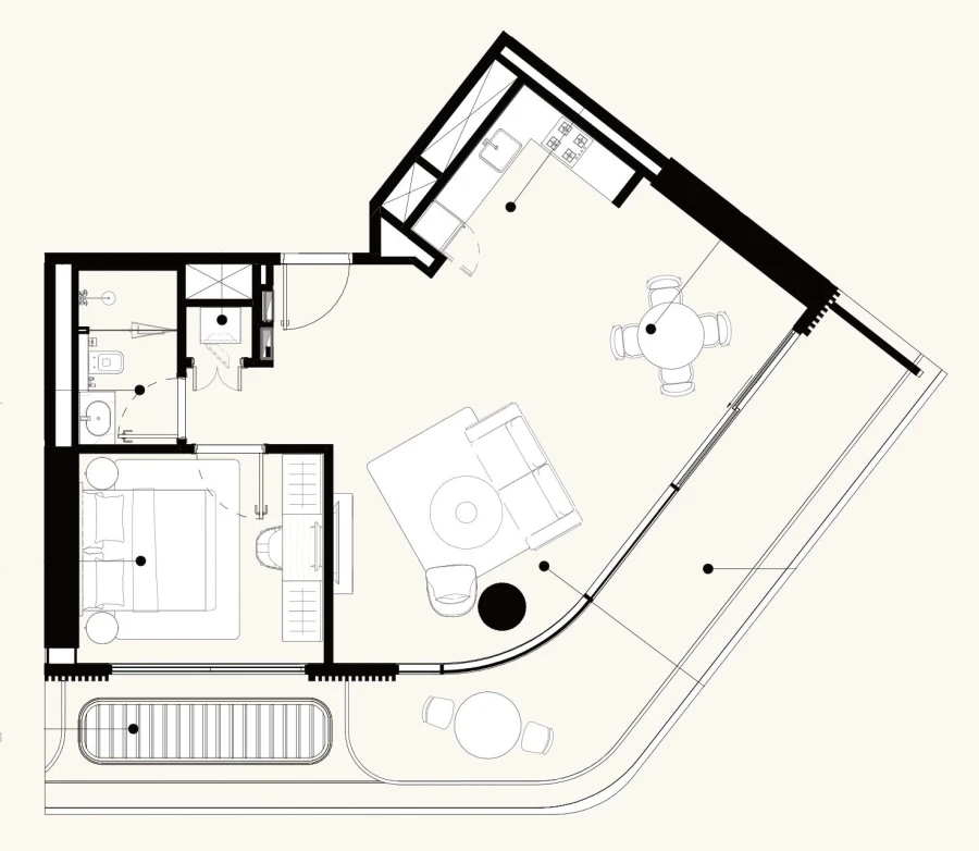 1 BR — 1 BEDROOM (TYPE-03A)