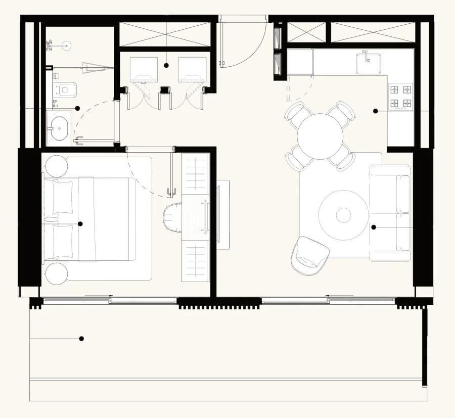 1 BR — 1 BEDROOM (TYPE-01F)