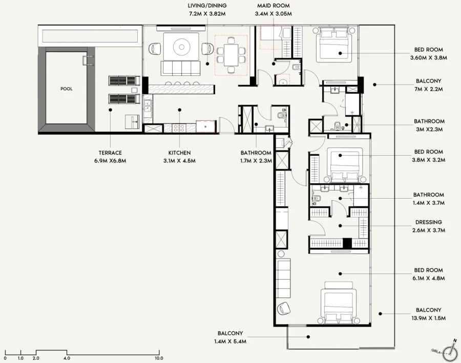 3 BR — Penthouse Type 01