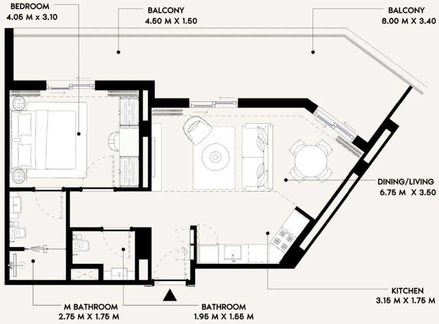1 BR — 1 Bedroom (TYPE-6A)