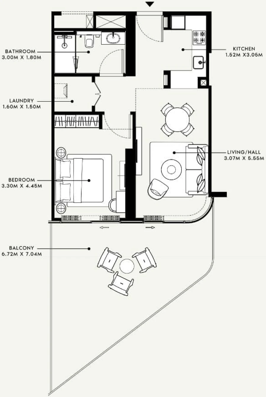 1 BR — 1 Bedroom Type 6A