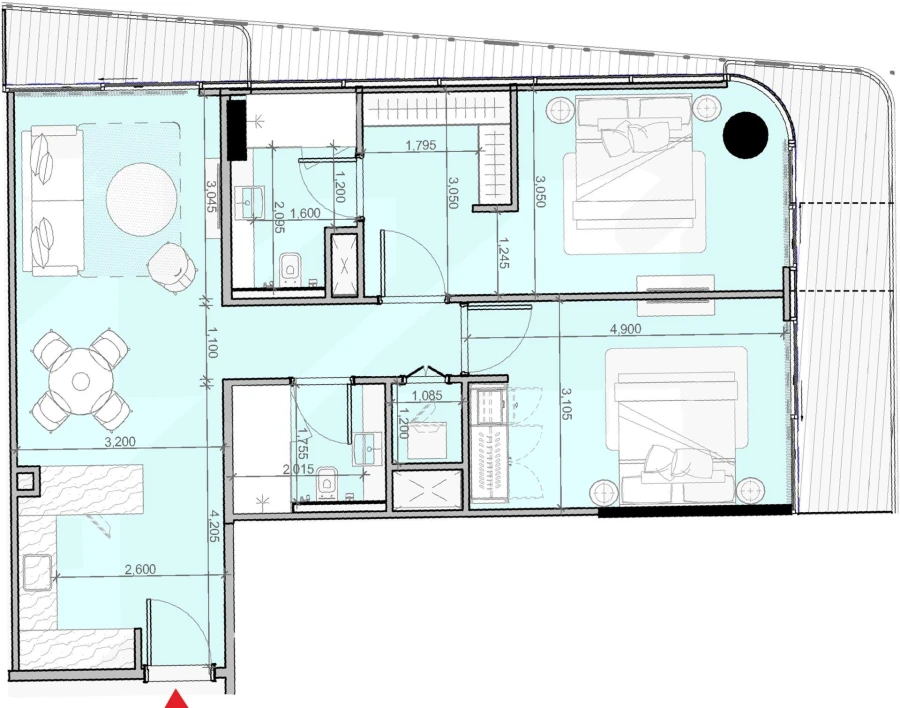 2 BR — 2 Bedroom Type 01A/01B/01C