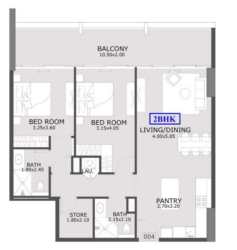 2 BR — 2 Bedroom