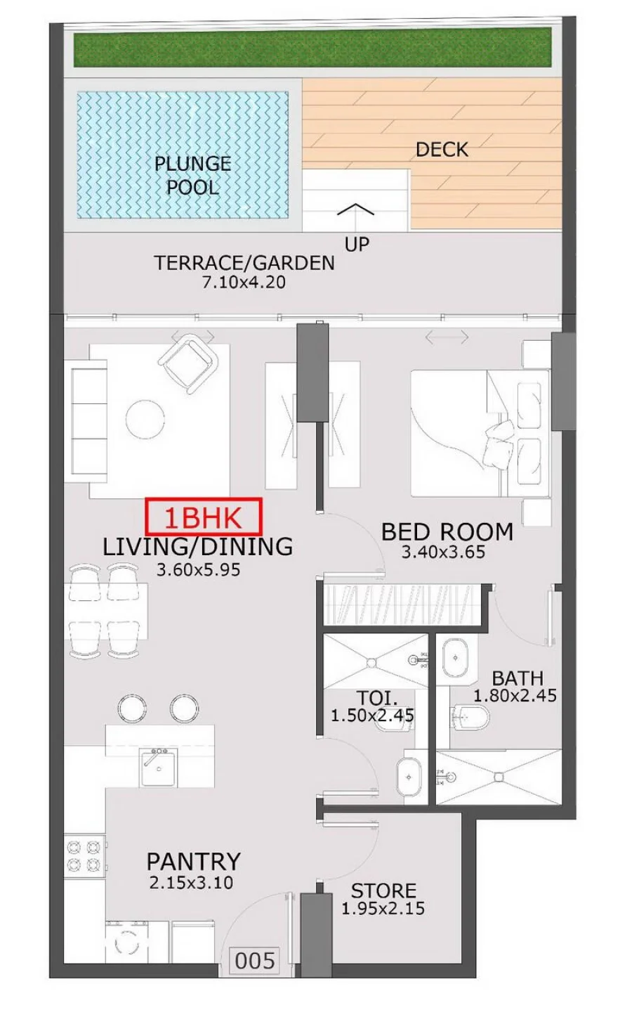1 BR — 1 Bedroom
