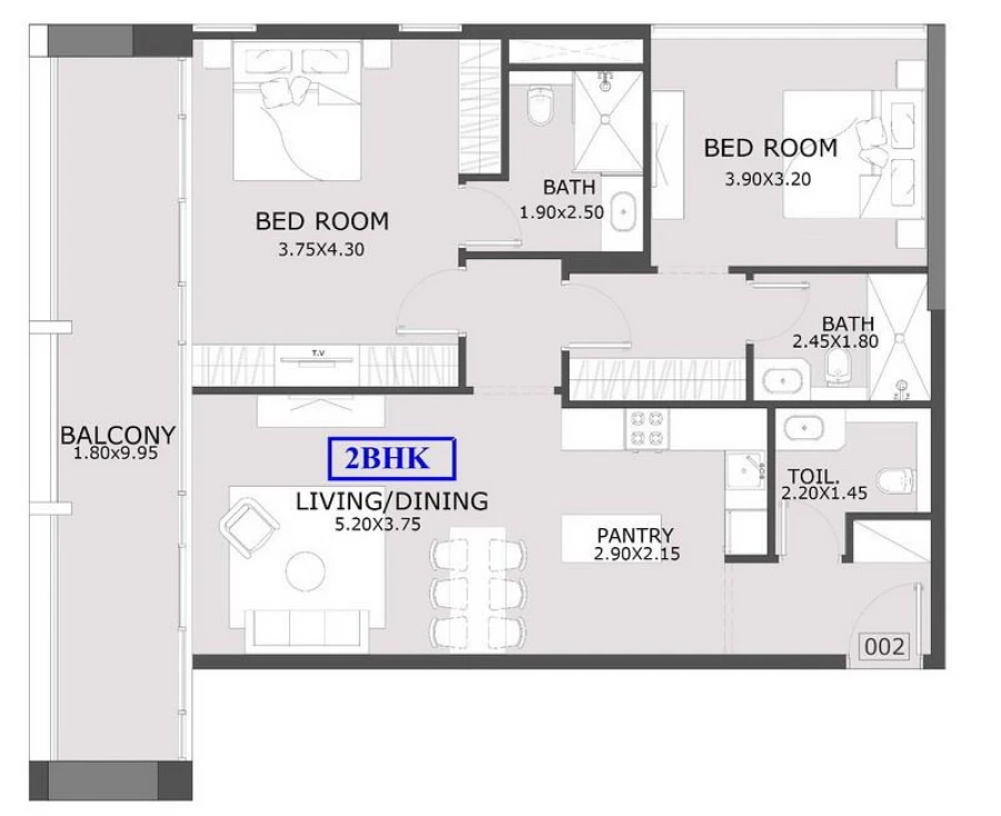 2 BR — 2 Bedroom